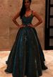 Women's Clothing Fashion Suspenders Suspenders Glitter Banquet Event Elegant Slim Long Dress Evening Dress_ecoleips.com