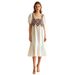 Vintage Bohemian Style Crochet Square Neck Dress, Summer Breathable Loose Slimming Mid-Length Elegant White Dress_ecoleips.com