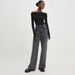 Old High-waisted Side Zipper Jeans Spring Women's Straight Tube Loose And Thin_ecoleips.com