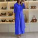 Women's Clothing Summer And Autumn Urban Elegant Cotton And Linen Slim Waist Long Shirt Wide Leg Pants Suit_ecoleips.com