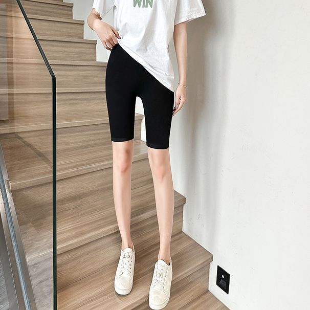 Women's Clothing New Fashionable Hot Diamond Tight Five Point Leggings Women's Summer Modal Shorts Casual Sports Cycling Pants_ecoleips.com