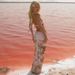 2025 Summer New Style Halter Neck Printed Sexy Vacation Casual Outfit For Women_ecoleips.com