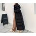 Women's Extra Long Winter Coat With High Collar, Ultra-Warm Down Alternative Jacket, Stylish Ankle-Length Puffer Coat For Cold Weather_ecoleips.com