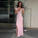 Women's Clothing Spring/Summer V Neck Slit Long Dress Style Short Sleeved Knitted Slim Fit For Women For Formal & Casual_ecoleips.com