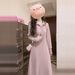 Women's European Style French Pink Hooded Dress Long Sleeved Gentle Style Sweatshirt Dress for Early Autumn/Winter 2024 New Arrival_ecoleips.com
