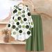 Women's Polka Dot Print Two Piece Set Elegant Casual Loose Fitting Long Sleeved Top with Pants for Spring/Summer_ecoleips.com
