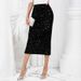 Aria Basics Aria Basics European And American Cross-border Women's Fashion Sequined Elegant High-waisted Sexy Skirt LFY0191_ecoleips.com