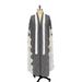 Verve Muslim Dubai Robe Plus Size Women's Fashion Printed Arabic Loose Long Pleated Coat_ecoleips.com
