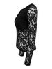 Women's Sexy Lace Top Solid Color Long Sleeve Casual Fashion Blouse For Office And Party Elegant England Style_ecoleips.com