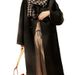 Plus Size Women's Longline Trench Coat - Oversized Casual Wool Blend Overcoat For Curvy Figures (Khaki, Grey, Black) | Loose Fit With Button Detail_ecoleips.com