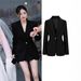 Celebrity-style Women's Blazer An Elegant Sophisticated Look, Stylish Chic For Spring And Autumn, With A Waist-cinching_ecoleips.com