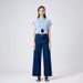 Coolmei Women's 9/10 Length Straight-Leg Pants, 2025 Spring New Style, Non-Stretch, Back Pocket, High-Waisted, Slimming_ecoleips.com