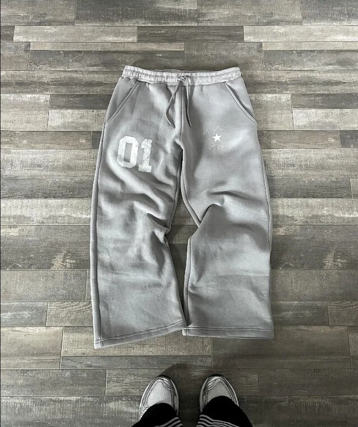 Women's Clothing Casual Pants Fashion Print Trousers Elastic Waist Loose Men And Women Trendy Sweatpants_ecoleips.com