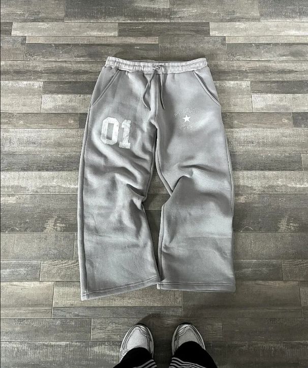 Women's Clothing Casual Pants Fashion Print Trousers Elastic Waist Loose Men And Women Trendy Sweatpants_ecoleips.com