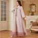 Modest Abaya Dress Elegant Arabic Embroidered Abaya Dress – Modest Muslim Long Dress With Lace Trim For Women_ecoleips.com