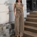 Women's Clothing Design Sense Fashion Vest High Waist Wide Leg Pants Two Piece Temperament Leisure Suit_ecoleips.com