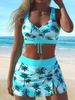 Aria Basics Women's One-piece Swimsuit, Cross-border Bestseller, Printed Skirt-style Beachwear, High-end Bikini, Quick-drying_ecoleips.com