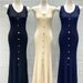 Women's Clothing Summer New Nanyou High Quality Sleeveless Metal Button Hip Wrapped Ins Knitted Dress_ecoleips.com