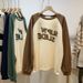 Women's Thin Sweatshirt Jacket Spring Autumn 2021, European And American Korean Style, Loose Fit, Slimming,_ecoleips.com