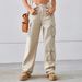 Women's Clothing New Denim Washed Multi Pocket Design Overalls Trousers Casual Pants_ecoleips.com