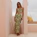 Women's Clothing Personalized Fashion Lace Camisole Linen Split Set European American Style_ecoleips.com