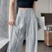 Suitable For All Seasons Tencel Linen Wide-Leg For Women Summer Tie-Dye Cotton-Linen Feel Vintage Daily Miscellaneous Guangzhou Thirteen Lines_ecoleips.com