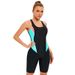 Women’s Clothing New Sports Tight One Piece Swimsuit Women's Sexy Backless Conservative Shorts Swimsuit_ecoleips.com