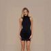 Women's Sexy Mock Neck Sleeveless Glitter Bodycon Mini Dress – Slim Fit Club Party Gown 2026_ecoleips.com