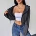 AD759C Cross-border Autumn And Winter Striped Hooded Sweatshirt, Fashionable Casual Long-sleeve Zip-up Jacket Top_ecoleips.com