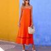Women's Sleeveless Long Dress Fashion Lace Trimmed Solid Color_ecoleips.com