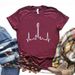 European And American Cross-border Foreign Trade Women's Clothing, Round-neck Printed Short-sleeve T-shirt With Musical_ecoleips.com