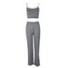AD393 New Cross-Border Casual Fitness Camisole Comfortable Stretch Slim-Fit Indoor Yoga Pants Set_ecoleips.com