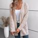 2024 European And American Women's Fashion V-neck Cross-border Autumn/Winter New Elegant Cardigan_ecoleips.com