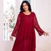 Plus Size Women's Muslim Lace Patchwork Dress Middle Eastern Turkish Robe Abaya Hot Sale In Foreign Trade_ecoleips.com