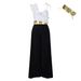 Women's Clothing Sexy Ruffle Sleeveless Top Wide Leg Wide Leg Pants Fashion Suit_ecoleips.com