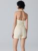 K Beautiful Back Sports Bra Cross Hanging Neck Bra Gathering Camisole Vest Fitness Yoga Suit Top For Women_ecoleips.com