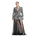Black Lace Train Dress Luxury Gift Birthday Outfit Sexy Low Cut Cocktail Suit Dress For Stage Women's Party Wear_ecoleips.com