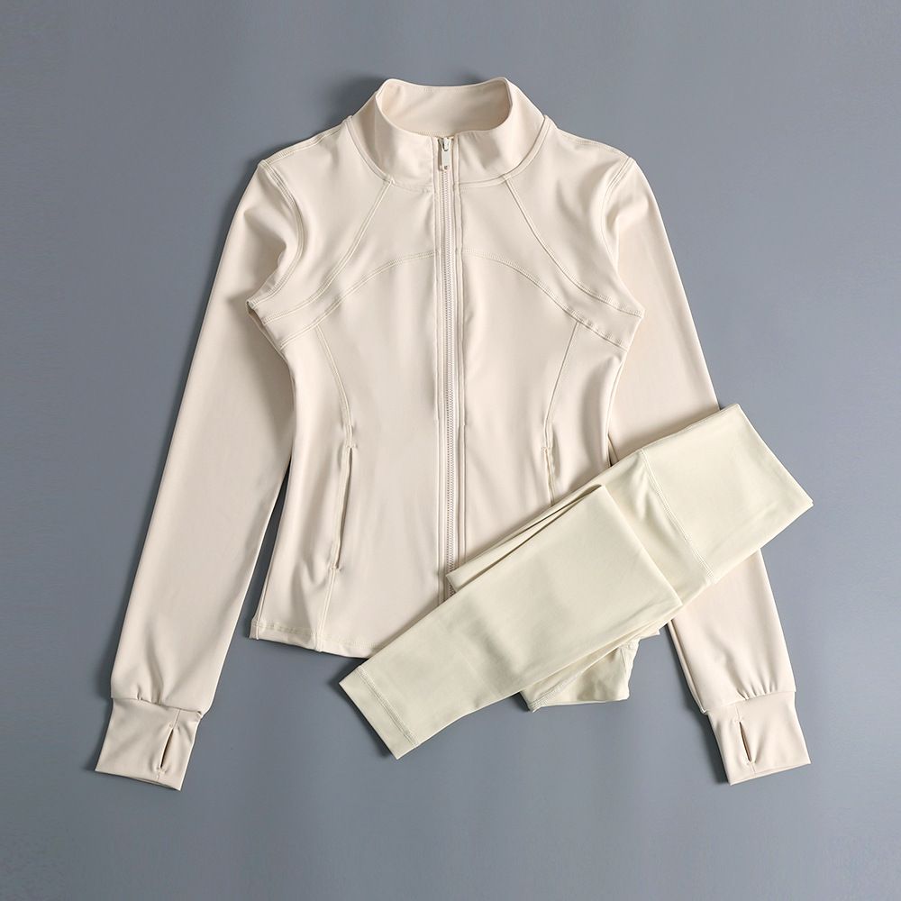 Women's Clothing Yoga Suits For Women Autumn And Winter New Quick Drying Professional Gym Morning Jogging Sports Jacket High End Fitness Clothes_ecoleips.com