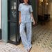 Women's Clothing Lace Shirt Vest Trousers Set Casual Lapel Hollow Three Piece Suit Spring Summer New_ecoleips.com