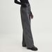 Old High-waisted Side Zipper Jeans Spring Women's Straight Tube Loose And Thin_ecoleips.com