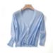 Yangmei Store 2025 New Cardigan Ice Silk Knitted Air Conditioning Women's Summer Short Style Outer Sunscreen Coat Shawl_ecoleips.com