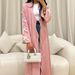 Women's Clothing New Muslim Elegant Temperament Pure Beauty Bow Robe Abaya_ecoleips.com
