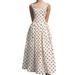 Elegant Retro Hepburn Style Sundress White Polka Dot Maxi Dress Waist Cinching Slimming New Style For Vacation_ecoleips.com