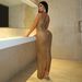 Women's Clothing Sexy Mesh See Through Nightclub Hot Diamond Dress_ecoleips.com