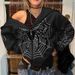 Women’s Clothing spider web zipper sweatshirt women's casual trendy hoodie spring and autumn fleece jacket_ecoleips.com
