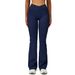 Women's Clothing High-Waisted Wide-Leg Pants For Women Bare Skin Flared Style Crossover Waistband Outdoor Casual Sports Slightly Flared 2030_ecoleips.com