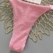 2026 Pink And White Color Block Bikini Tie-Up Swimsuit Girlish Style Alluring Thong Bikini Set for Vacation Regular Size_ecoleips.com