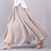 K Artistic Plus Size Half Skirt With Elastic Waistband A-line Skirt, Long Style, Solid Color, Large Swing Skirt_ecoleips.com