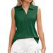 2023 European And American Cross-border Foreign Trade Summer New Solid Color Lapel Loose T-shirt Top Women's_ecoleips.com