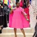 Women's Clothing Temperament Commuting Solid Color Leisure Loose Style Dress Clearance_ecoleips.com